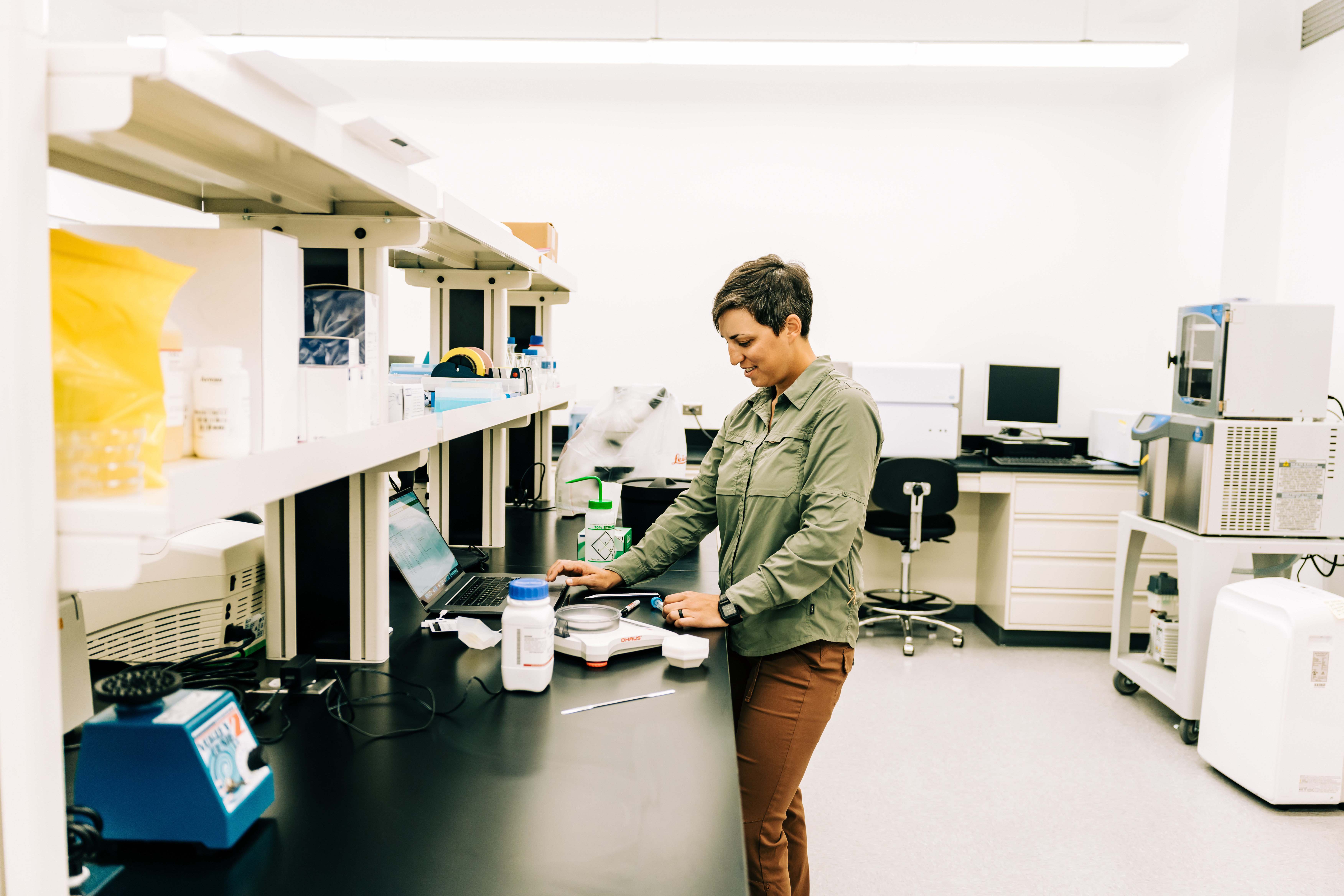 Person working in lab